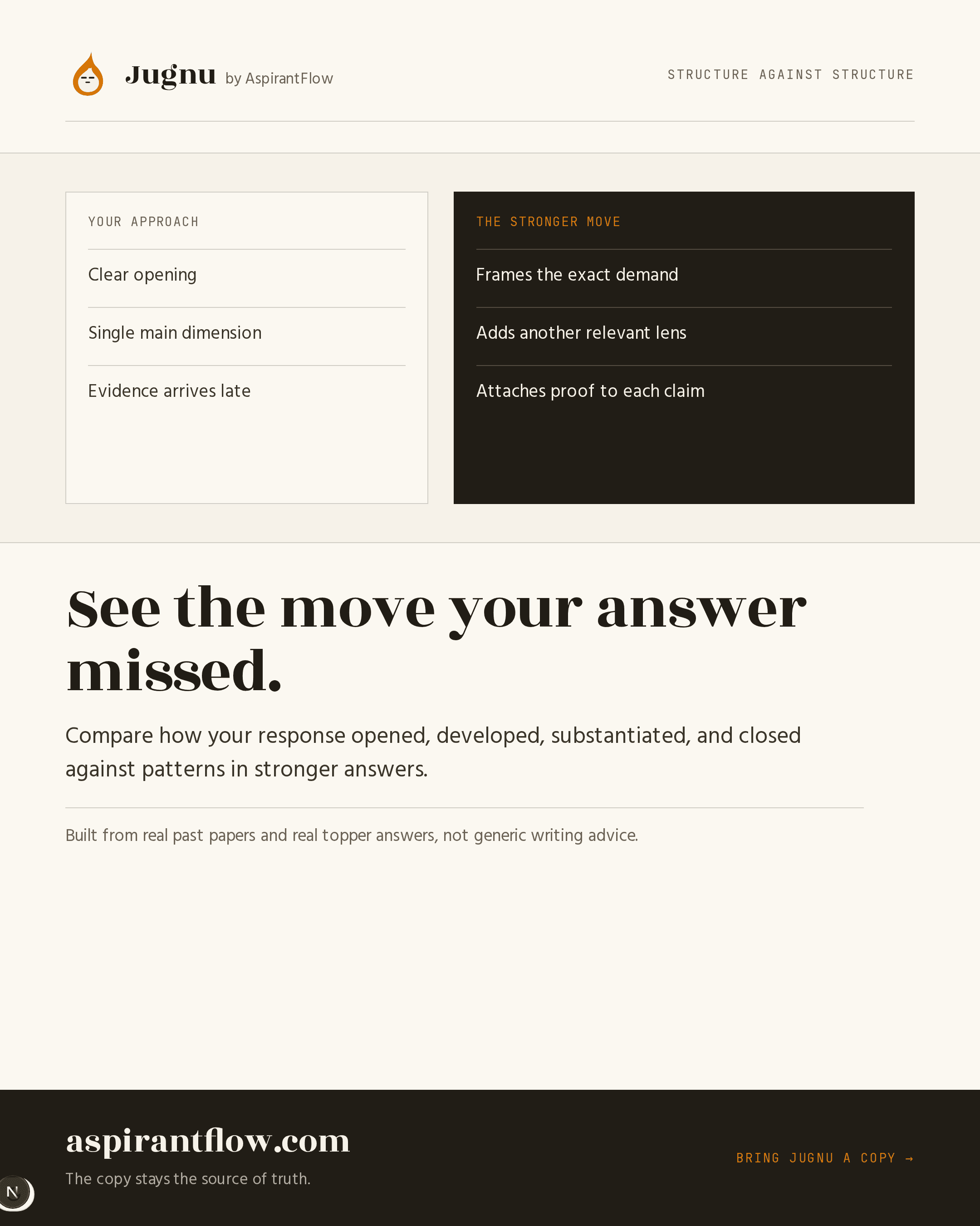 See the move your answer missed.